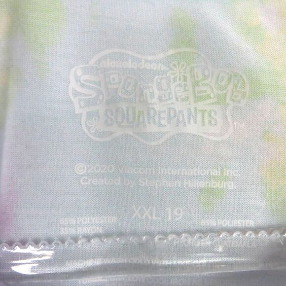 Spongebob Pastel Tie Dye Graphic T-Shirt Baby Tee - Picture 5 of 5